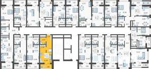 Студия квартира, вторичка, 23м2, 12/19 этаж