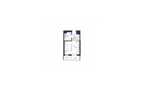 Студия квартира, строящийся дом, 34м2, 4/5 этаж