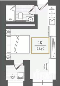 1-к квартира, вторичка, 23м2, 9/10 этаж