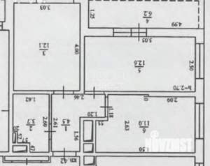 3-к квартира, вторичка, 50м2, 4/17 этаж