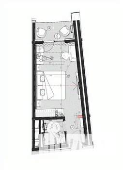 Студия квартира, вторичка, 23м2, 5/11 этаж