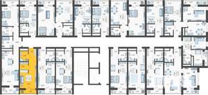 Студия квартира, вторичка, 23м2, 18/19 этаж