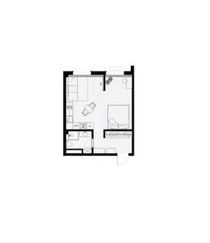 1-к квартира, вторичка, 39м2, 2/7 этаж