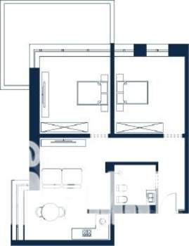 2-к квартира, строящийся дом, 78м2, 2/4 этаж