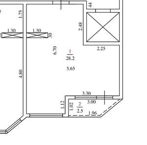 1-к квартира, вторичка, 31м2, 4/5 этаж