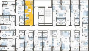 Студия квартира, вторичка, 24м2, 4/19 этаж