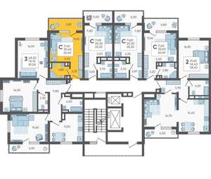 Студия квартира, вторичка, 26м2, 6/16 этаж