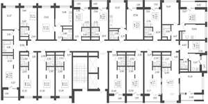 2-к квартира, строящийся дом, 43м2, 2/19 этаж