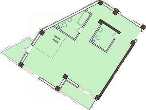 1-к квартира, вторичка, 63м2, 1/10 этаж