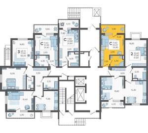 Студия квартира, строящийся дом, 27м2, 1/10 этаж